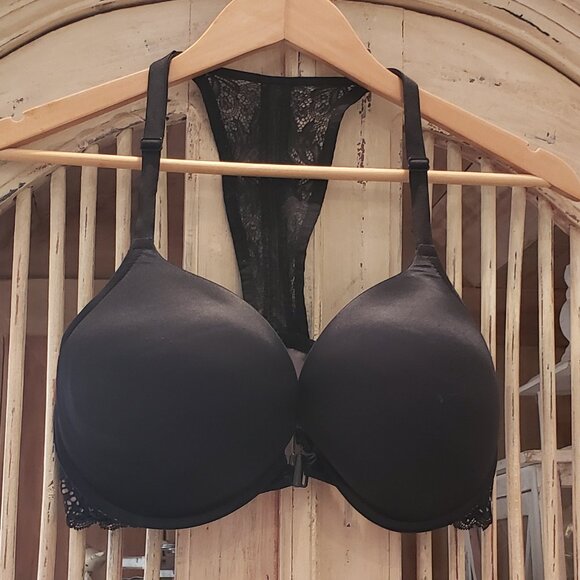 Victoria Secret Vintage Racerback Push up Bra with Studs and Chains 38D - Picture 3 of 11